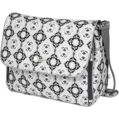 diaper messenger bag in grey
