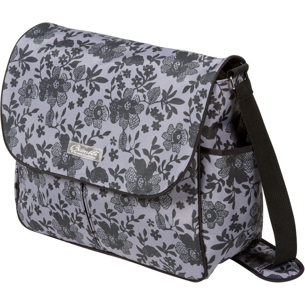 diaper bag messenger lace floral