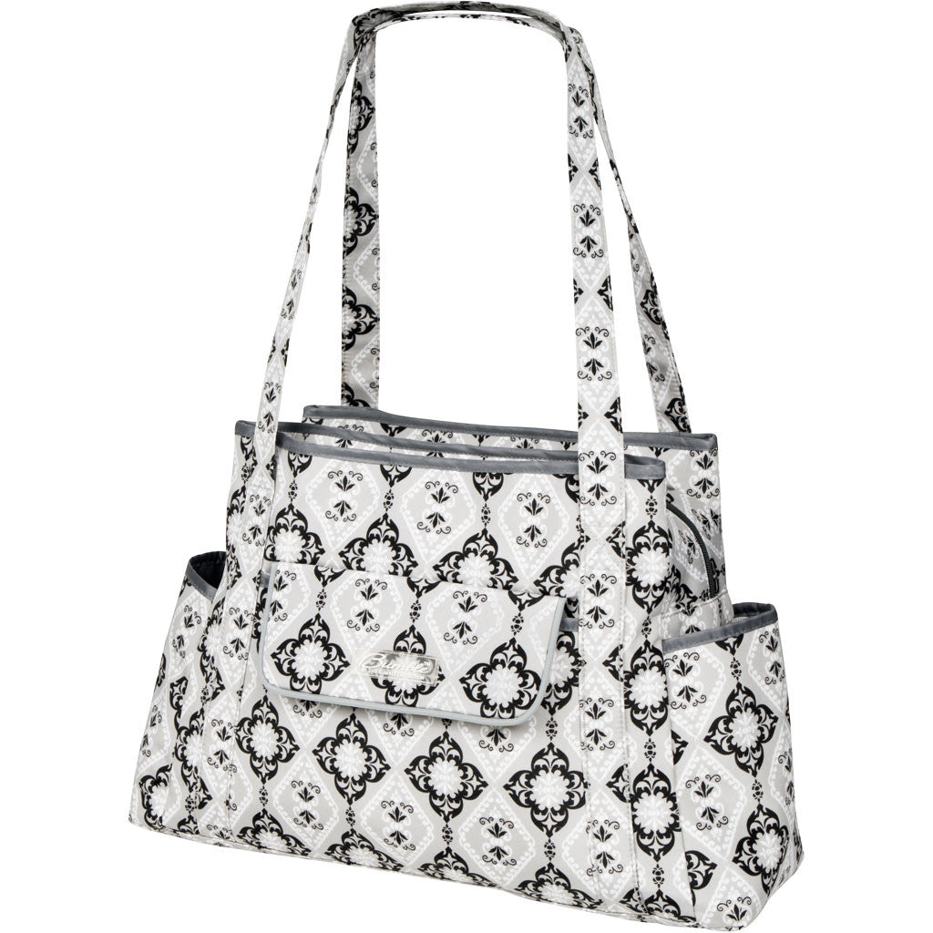 diaper bag tote in grey