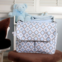 Amber Tote in Sky Blue Montage